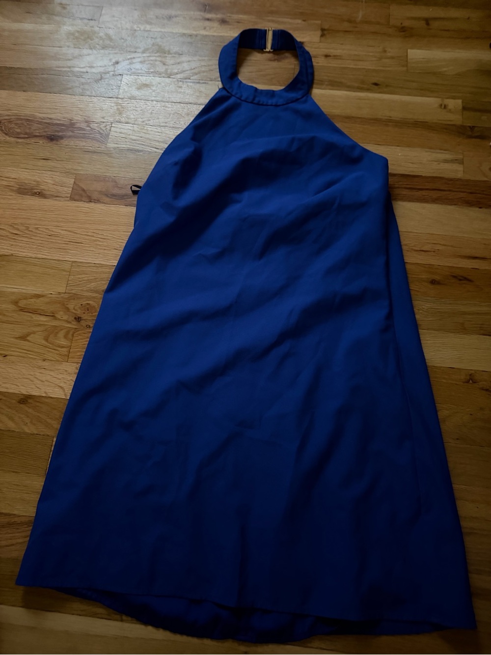 Hutch Anthropologie Cobalt Halter Mini Dress w/Ring Detail